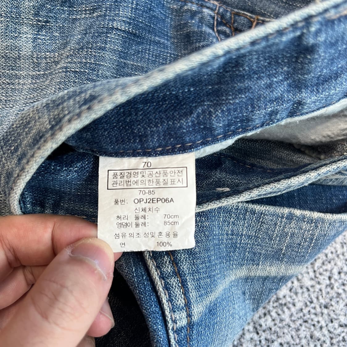 옴파로스 버뮤다 데님팬츠 상품이미지4