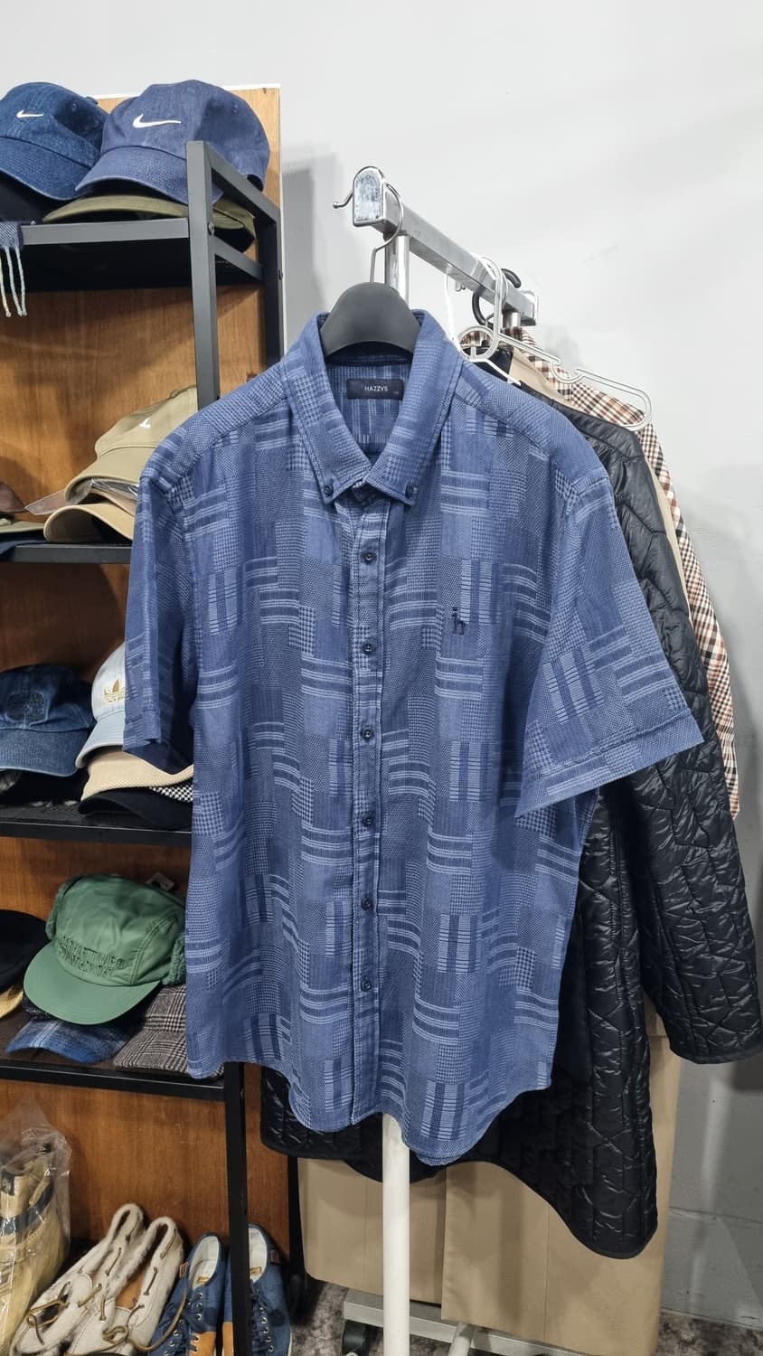 헤지스 패치워크 스타일 여름셔츠 110 상태최상 상품이미지1