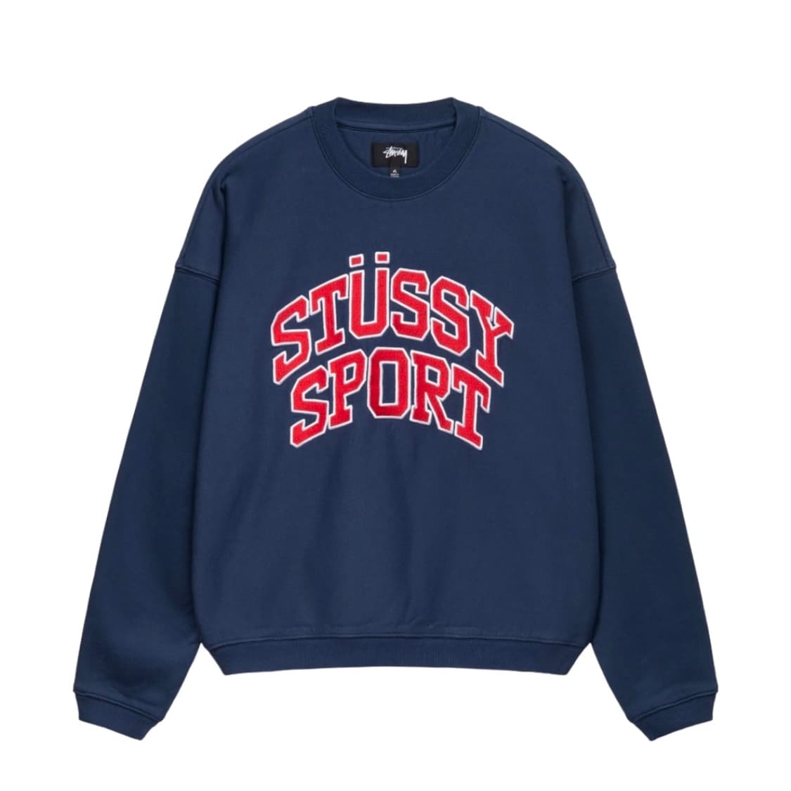 [XL]스투시 스포츠 릴렉스드 오버사이즈 크루넥 네이비 상품이미지1