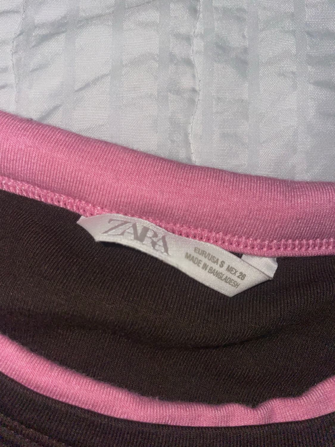 ZARA brown,pink Layered long sleeves 상품이미지2