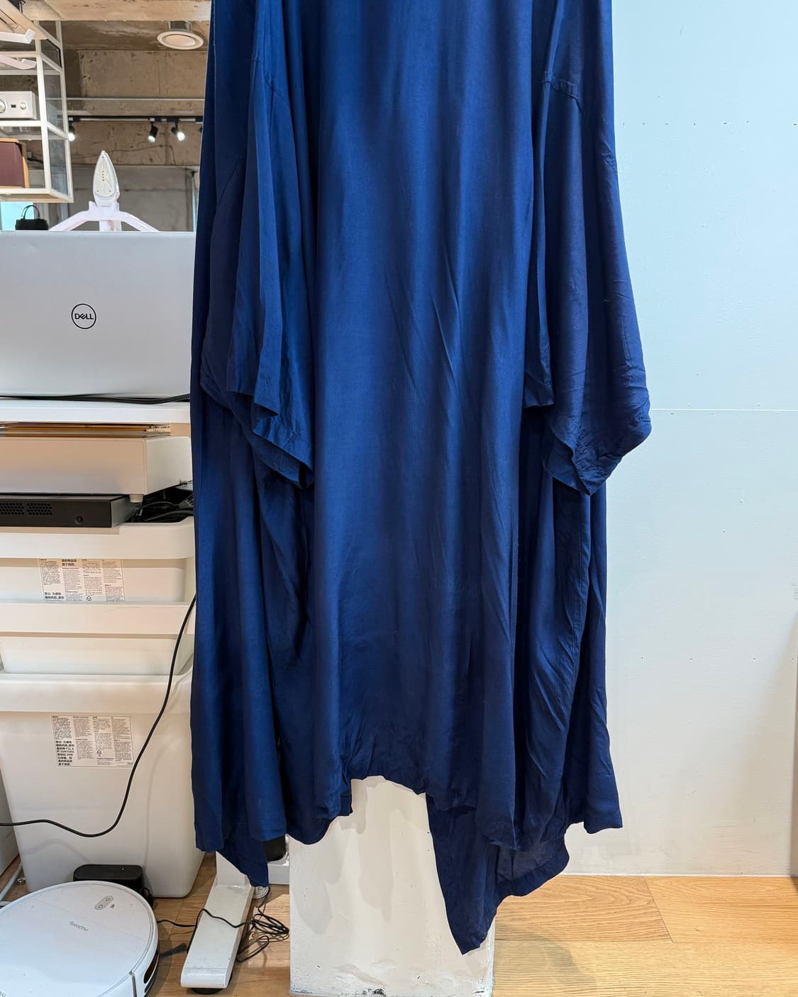 꼼데가르송 네이비 언발 드레이프 원피스  상품이미지8