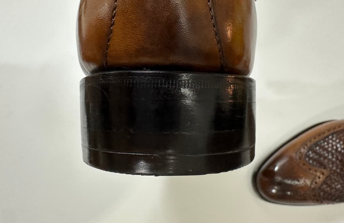 키톤 브라운 송아지 가죽 옥스포드 브로그 슈즈 구두 상품이미지5