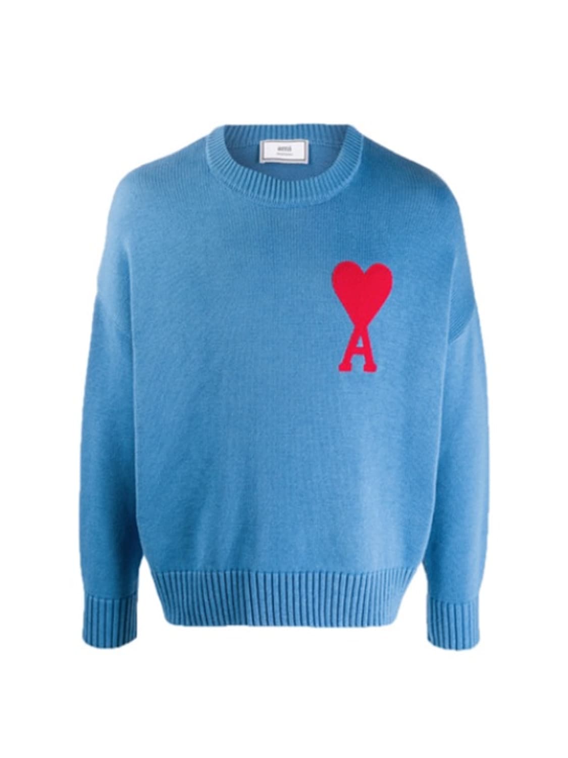 아미 니트 빅하트 로고 하늘색 20FW 상품이미지2