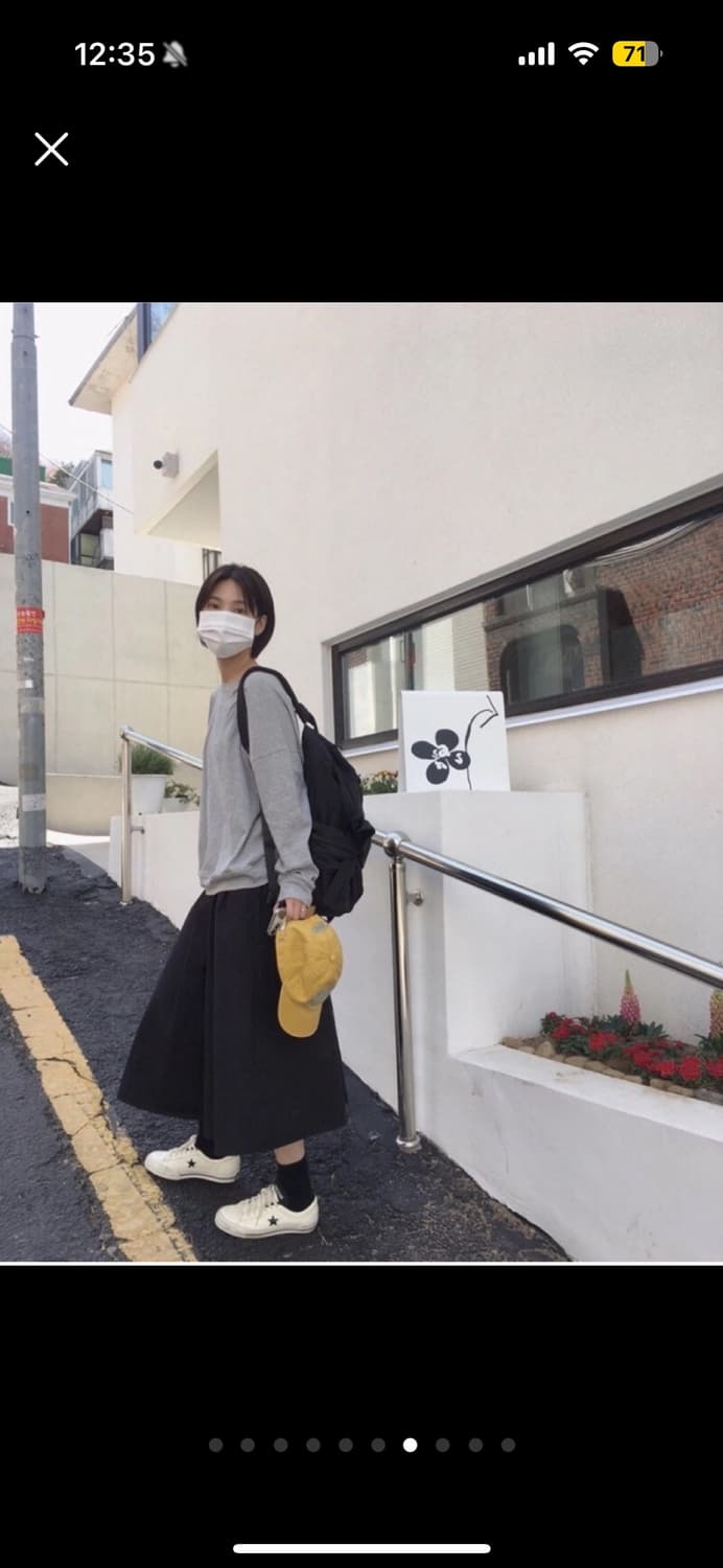 유일마켓 eueel 하우스 스커트 블랙 상품이미지4