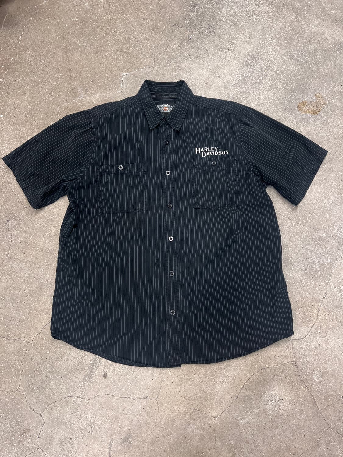 할리데이비슨 V-트윈 스트라이프 메카닉 셔츠 상품이미지1