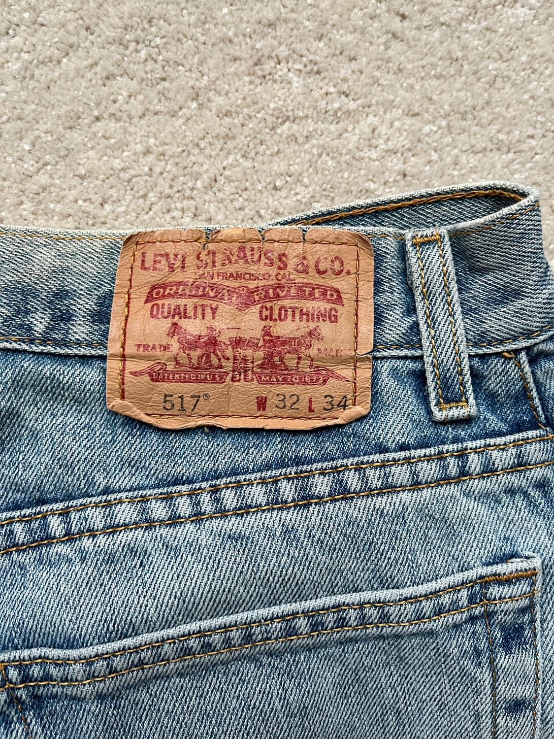 90s 리바이스 517 부츠컷 데님 팬츠 (31) 상품이미지9