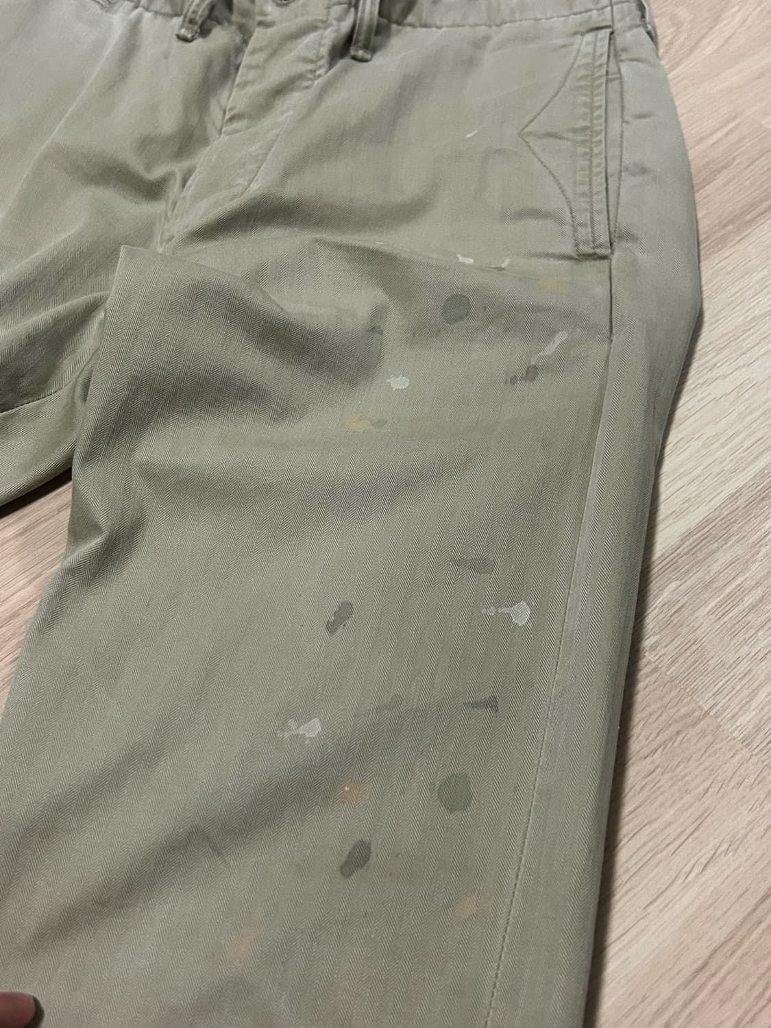 rrl 더블알엘 치노 페인팅 팬츠 30 상품이미지3