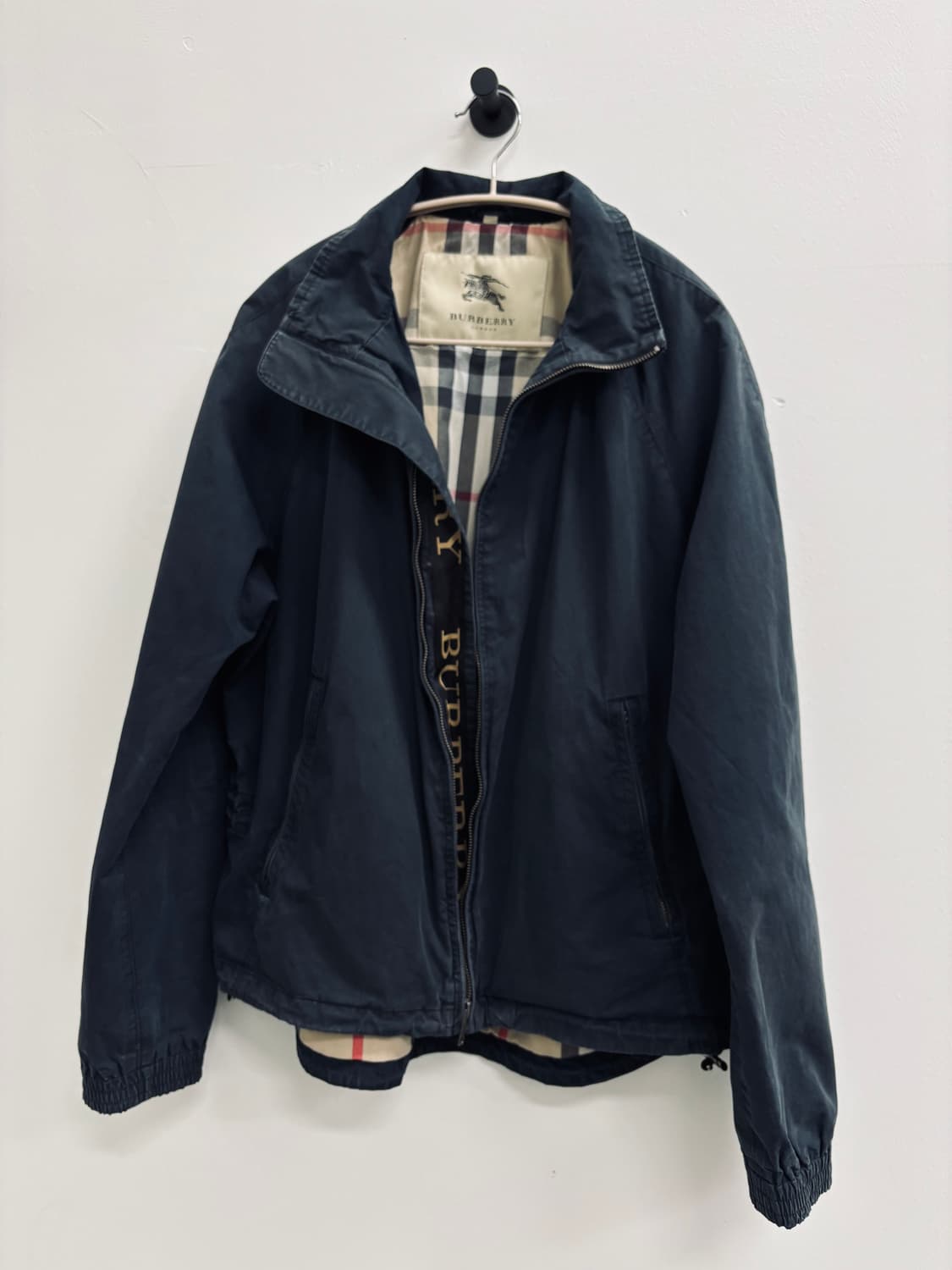 BURBERRY 버버리 런던 체크 안감 블루종 자켓 상품이미지2