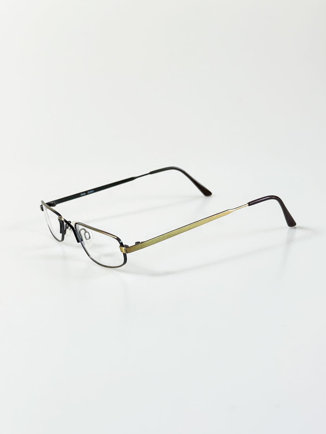 90s APOLLO 슬림 메탈 스퀘어 프레임 빈티지 안경 상품이미지3