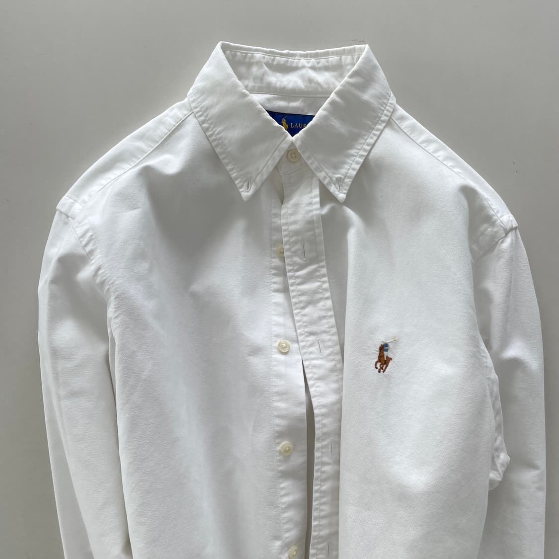 폴로 랄프로렌 QR 신형 화이트 셔츠 상품이미지1