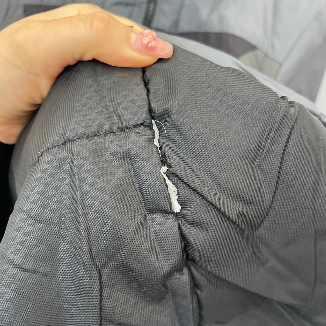 나이키 그레이 후드 패딩 점퍼 L 상품이미지5