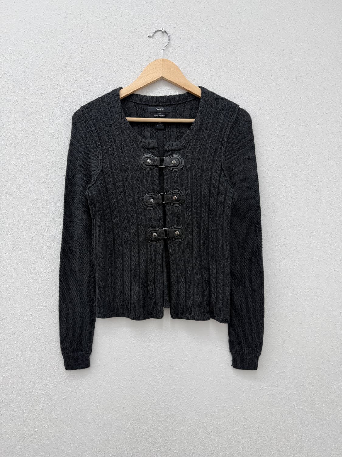 빈티지 tahari 슬림 버클 니트 가디건 상품이미지3