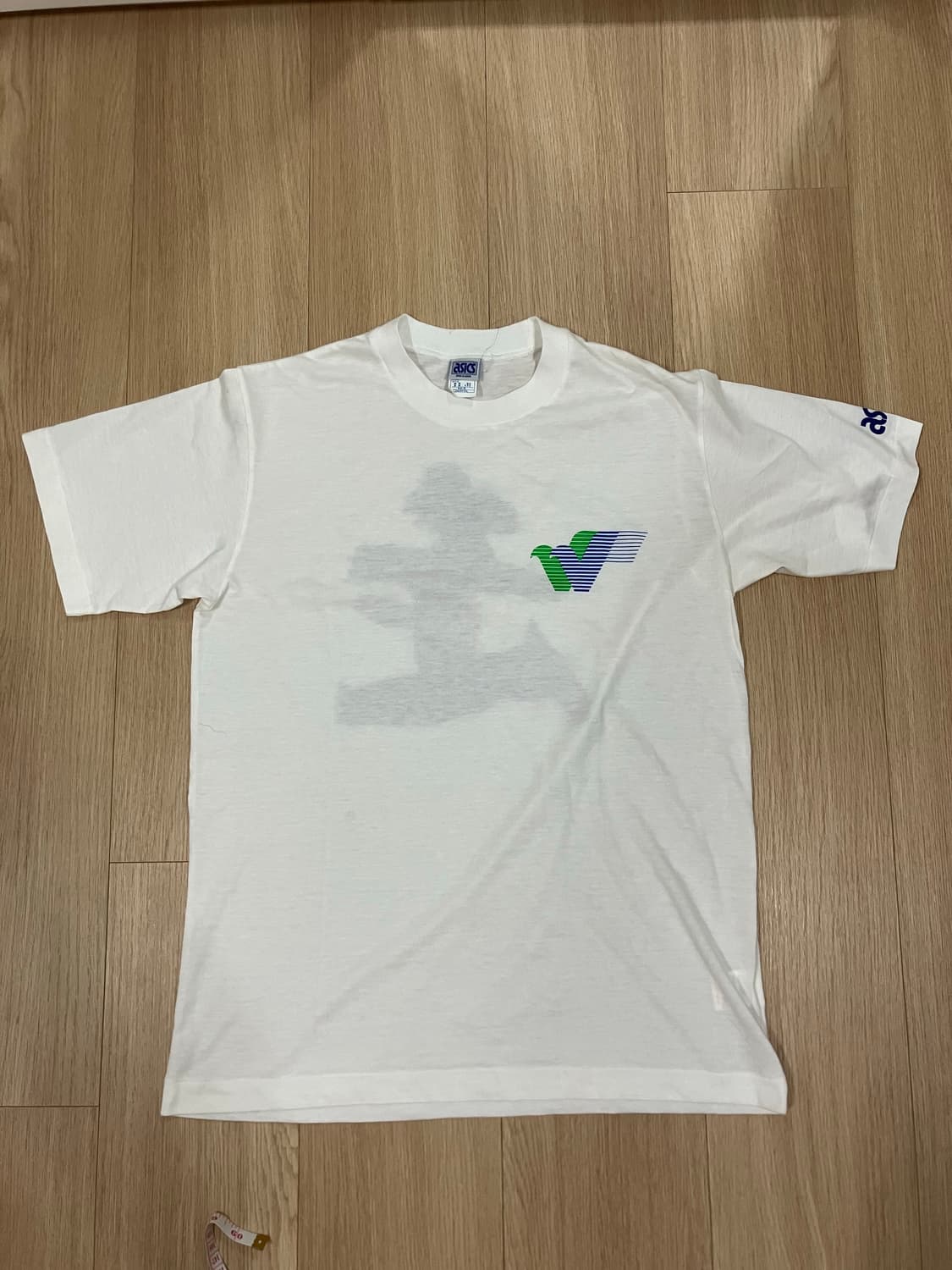 [L] 아식스 made in japan 마라톤 후원 티셔츠 빈티지 상품이미지1