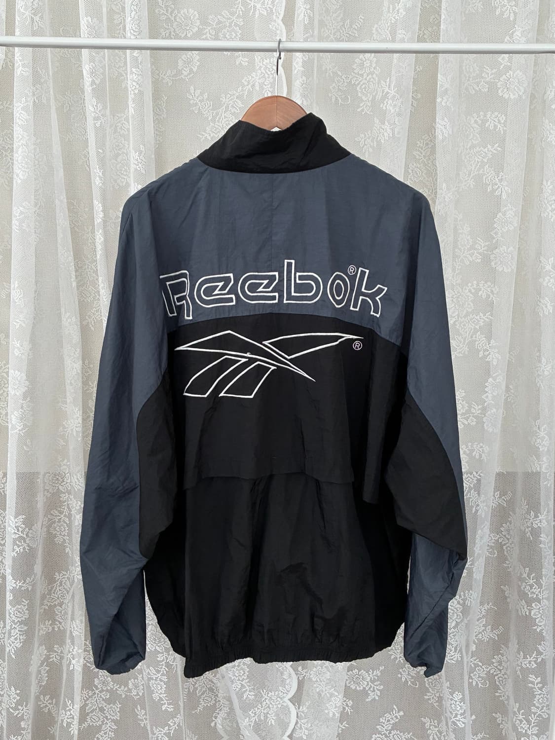 XL) 리복 90s 빈티지 윈드브레이커 블랙 상품이미지2