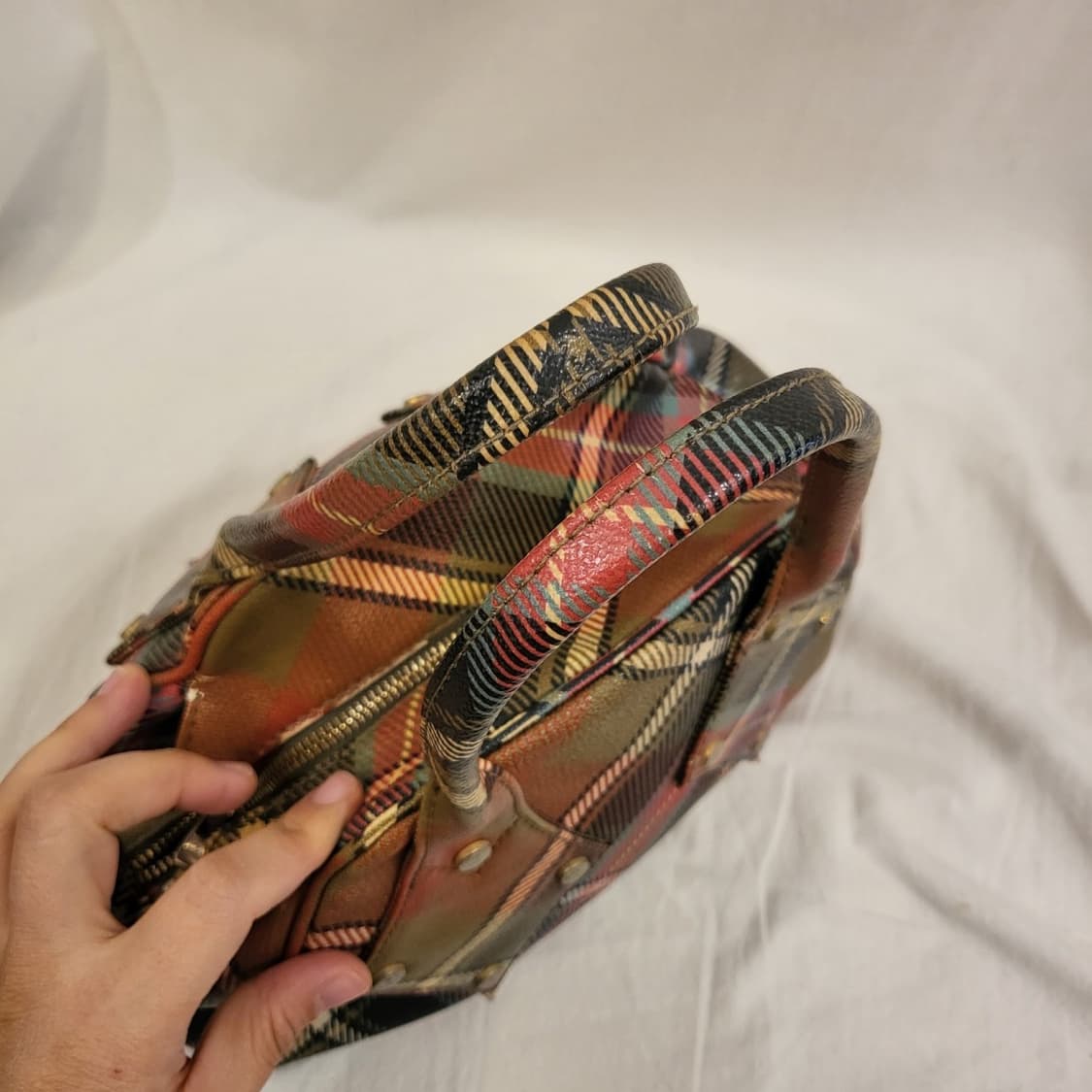 비비안웨스트우드 타탄 체크 토트백 가방 상품이미지10