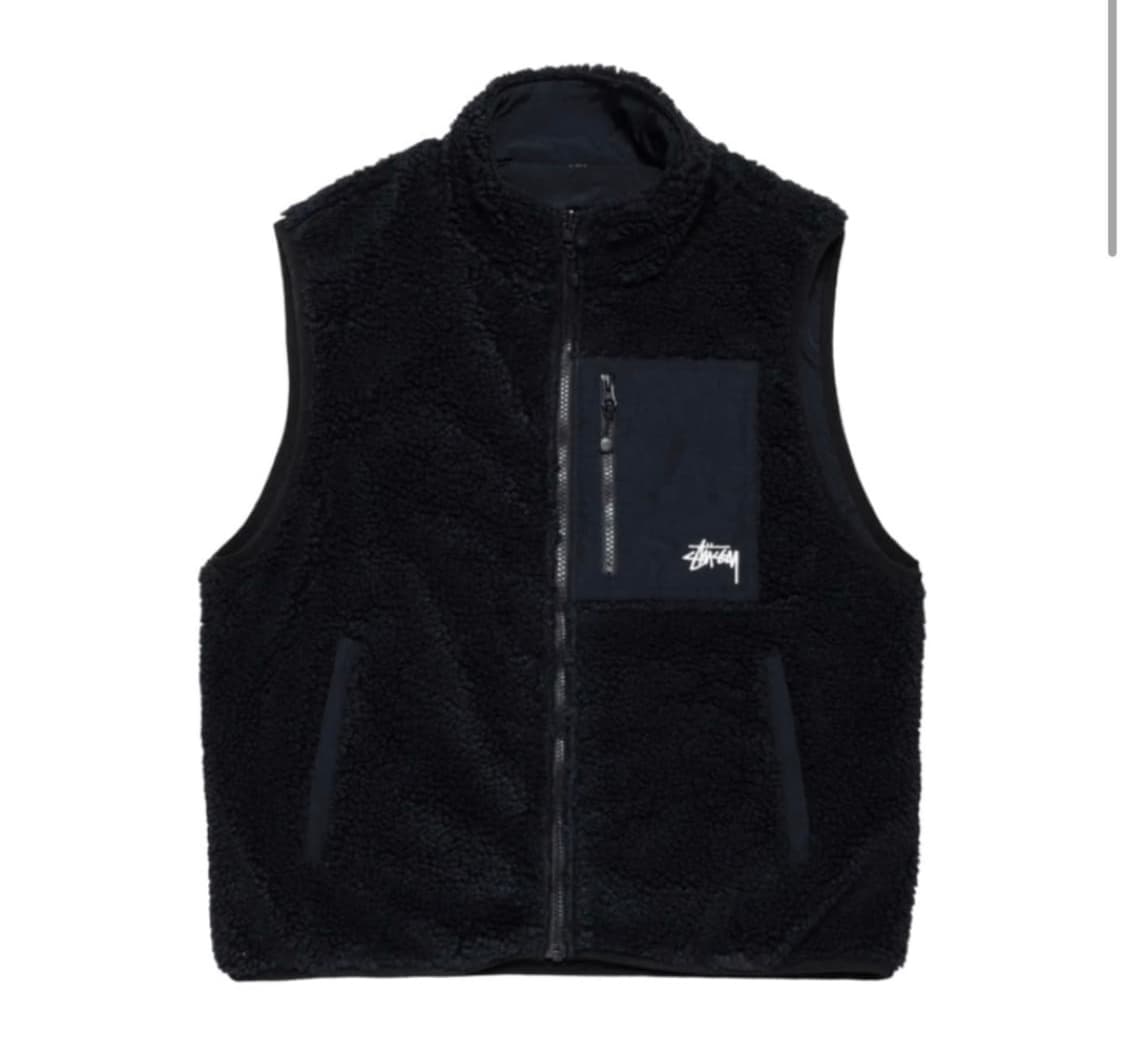스투시 쉐르파 베스트 블랙 XL 상품이미지1