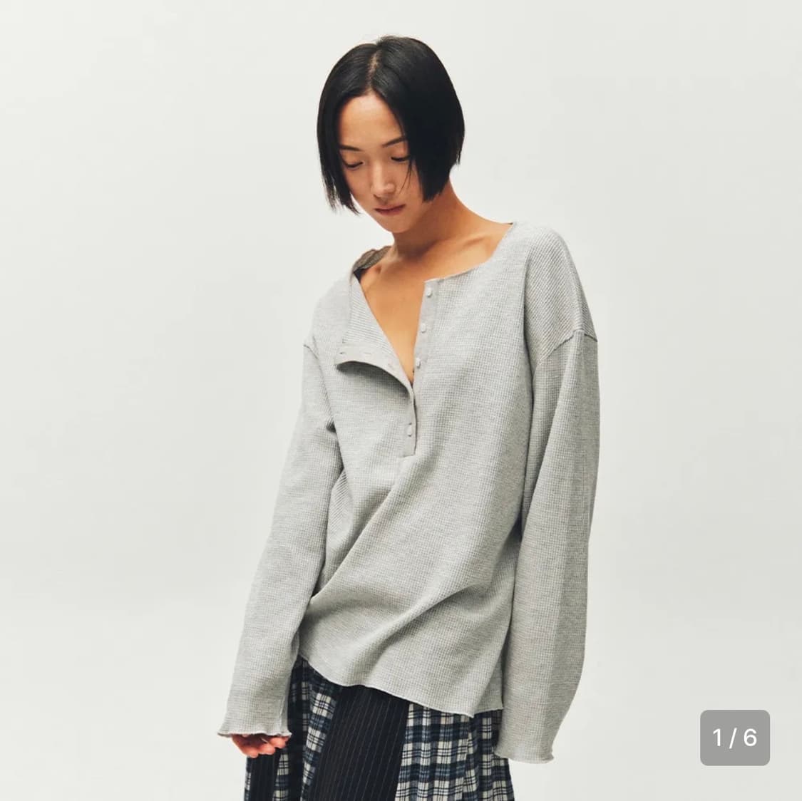 플리즈프로젝트 와플 헨리넥 티셔츠 상품이미지2