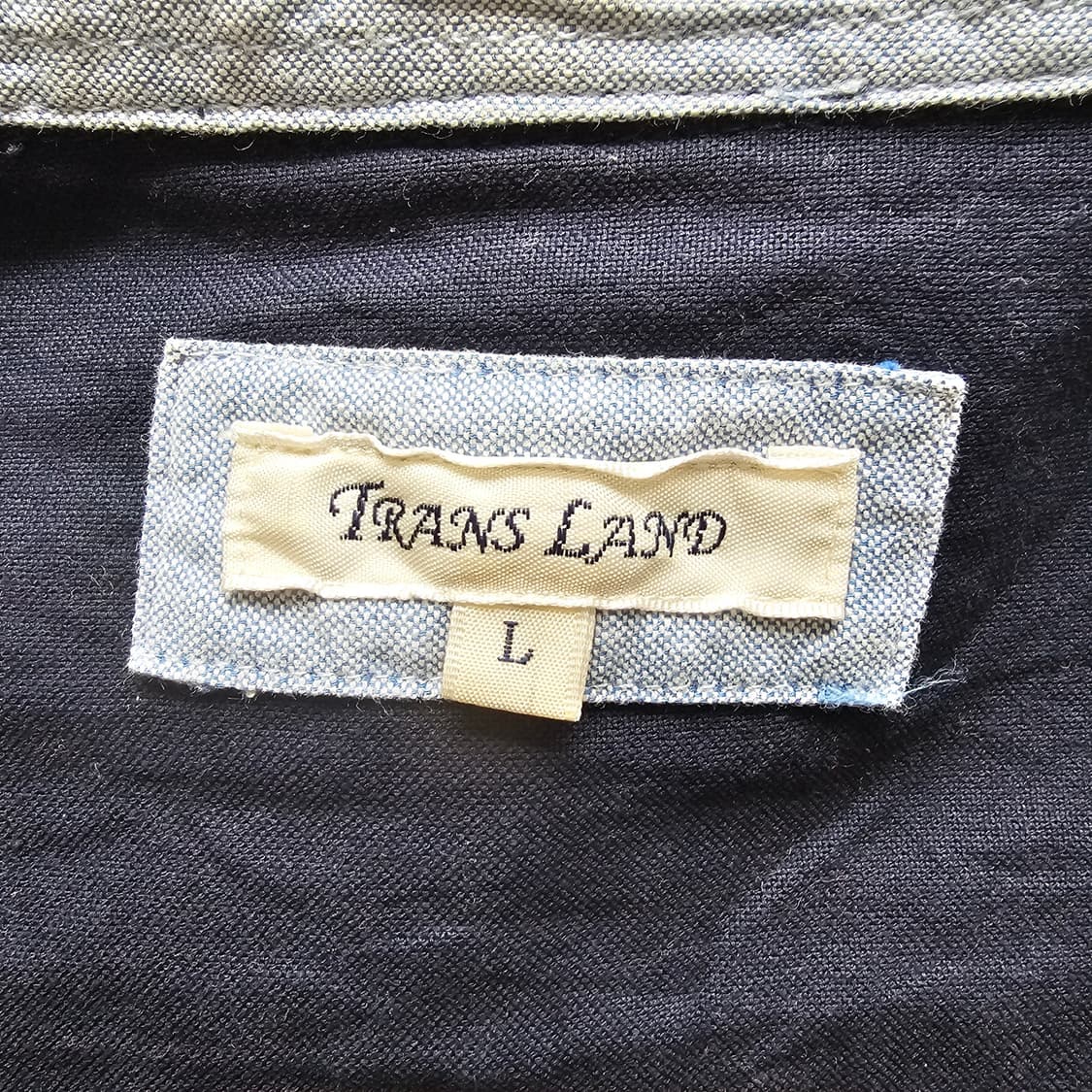 L .Transland 배색 긴팔 포켓 셔츠 남자 간절기 M 95 100 상품이미지7