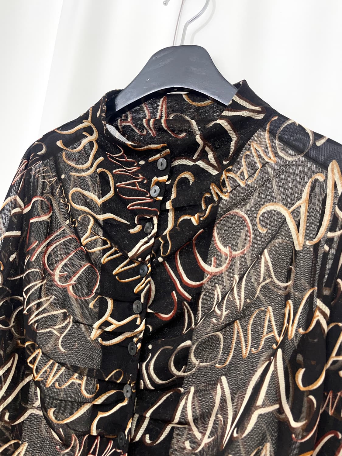 vintage see through shirt 상품이미지2