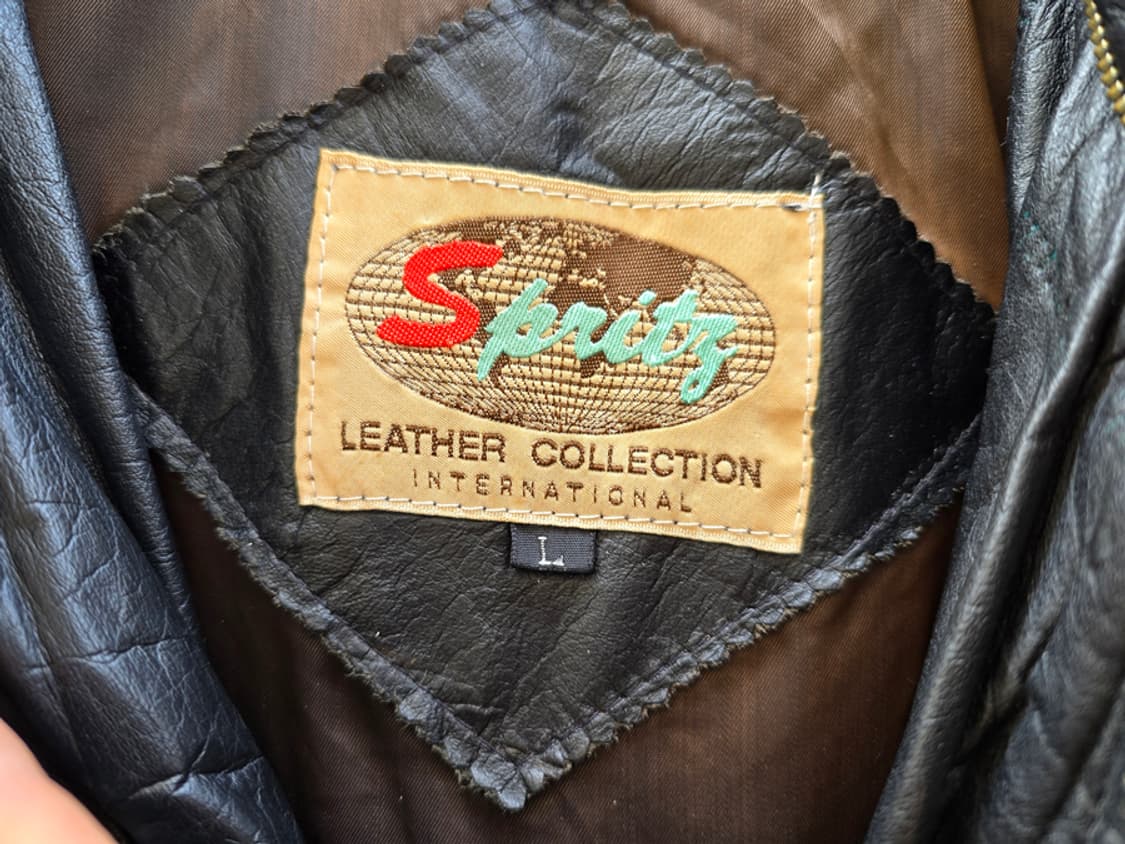 90s 웨스턴 카우레더 다운 패딩 상품이미지7