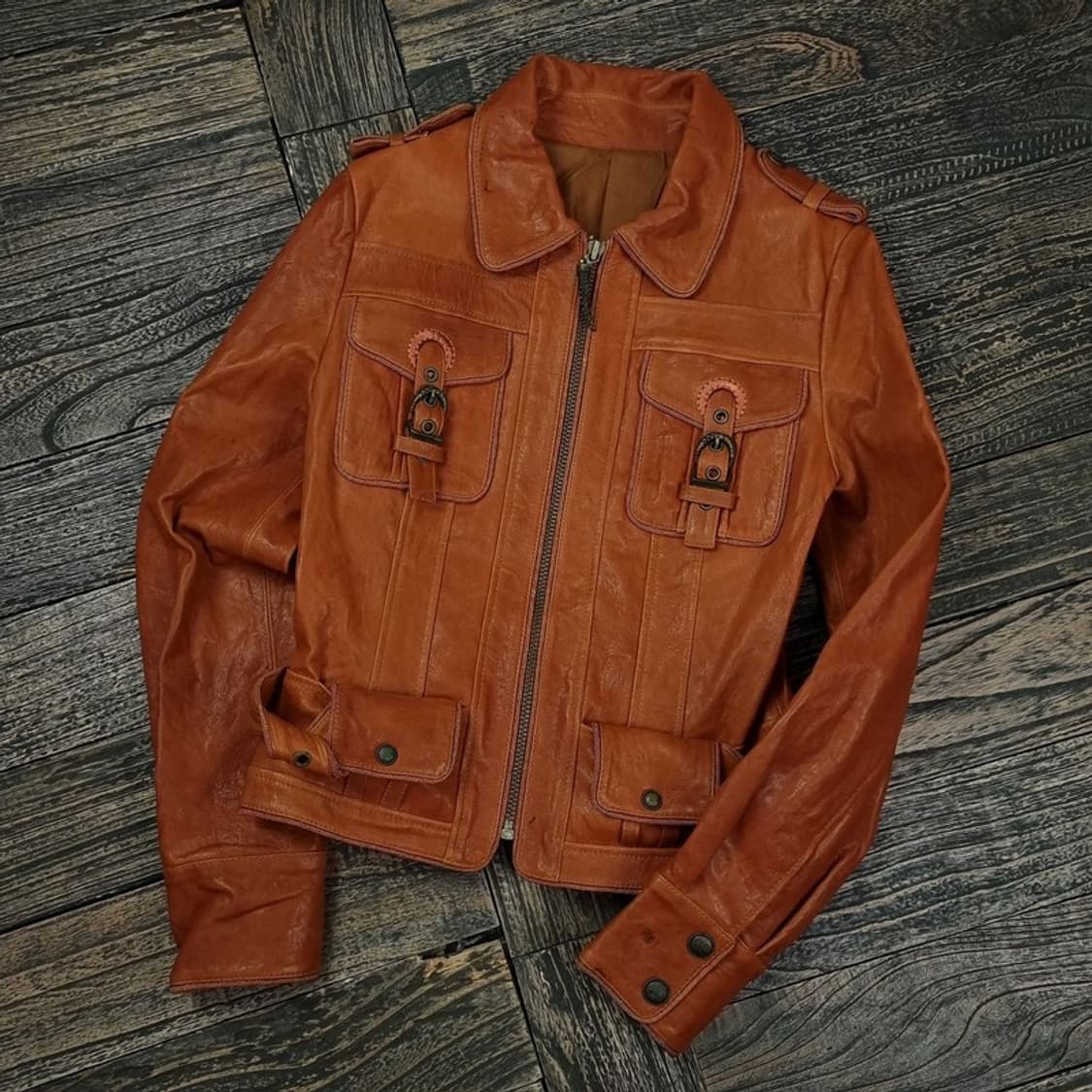 [일본빈티지] 리얼 램스킨 레더 양가죽 자켓 M17553 상품이미지1