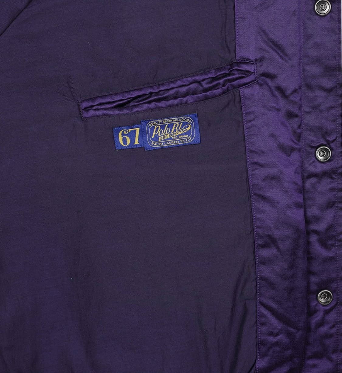 24w 폴로랄프로렌 새틴 바시티 자켓 L 상품이미지5