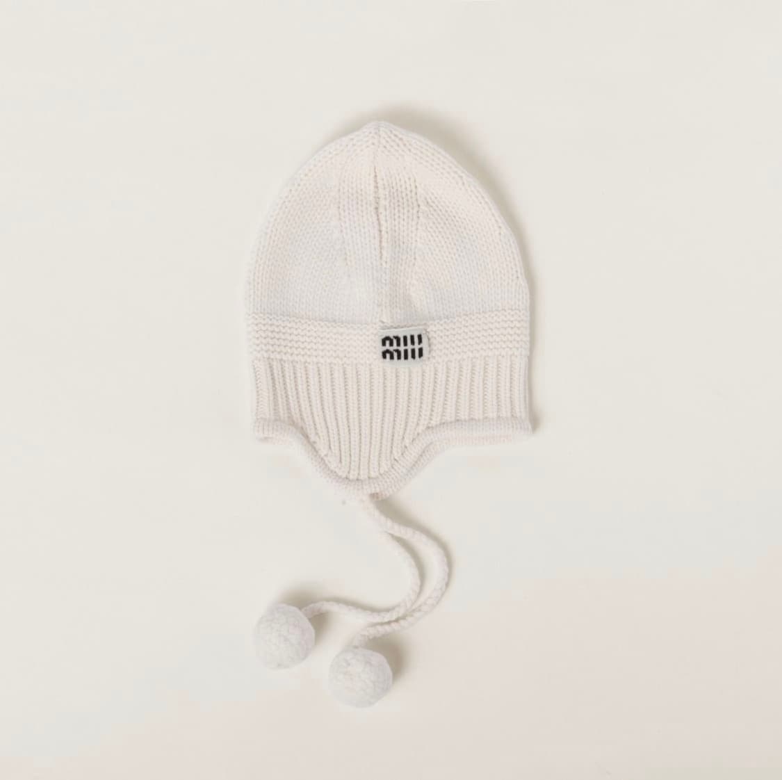 Miu Miu pompom detailed ear-flap beanie 상품이미지1