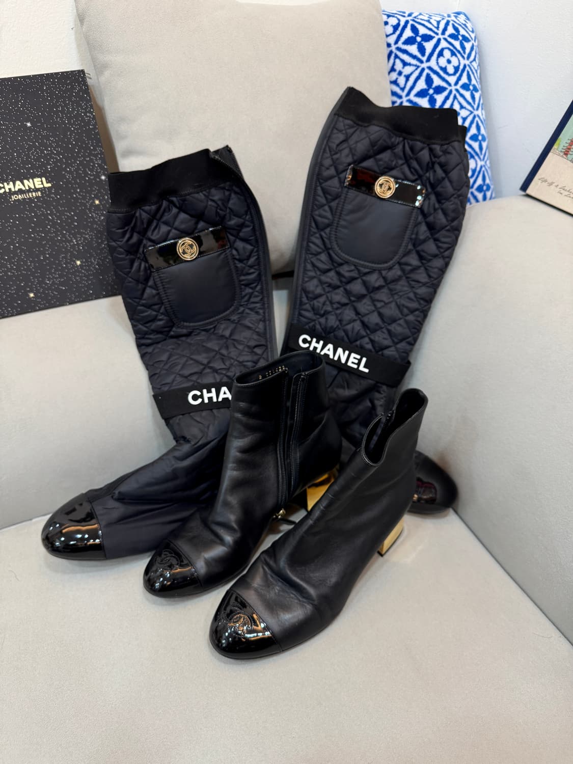 샤넬 투웨이 퀄팅 부츠 38.5사이즈  상품이미지1
