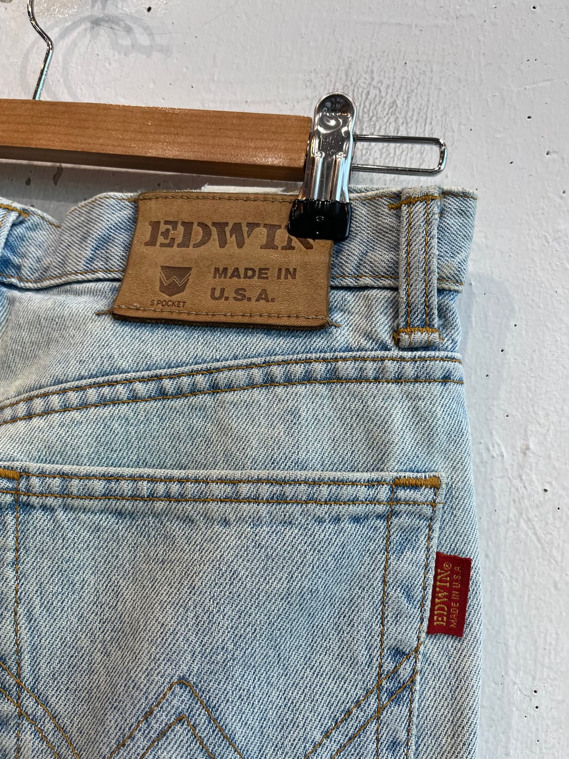 빈티지 Edwin 에드윈 테이퍼드 데님팬츠 Made in USA 상품이미지1