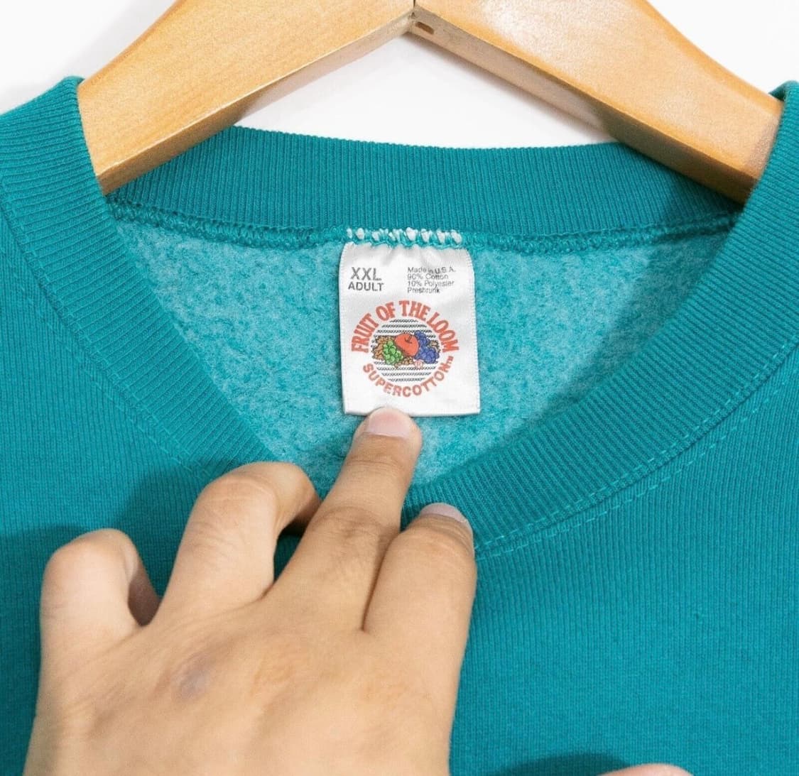 90’s Fruit of the Loom 스웨트셔츠 xxl 상품이미지3