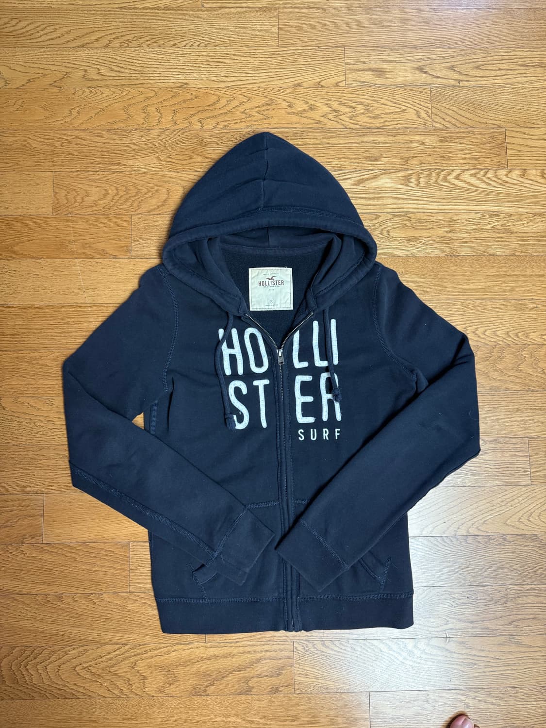 홀리스터 후드집업 s (검정)! 상품이미지1