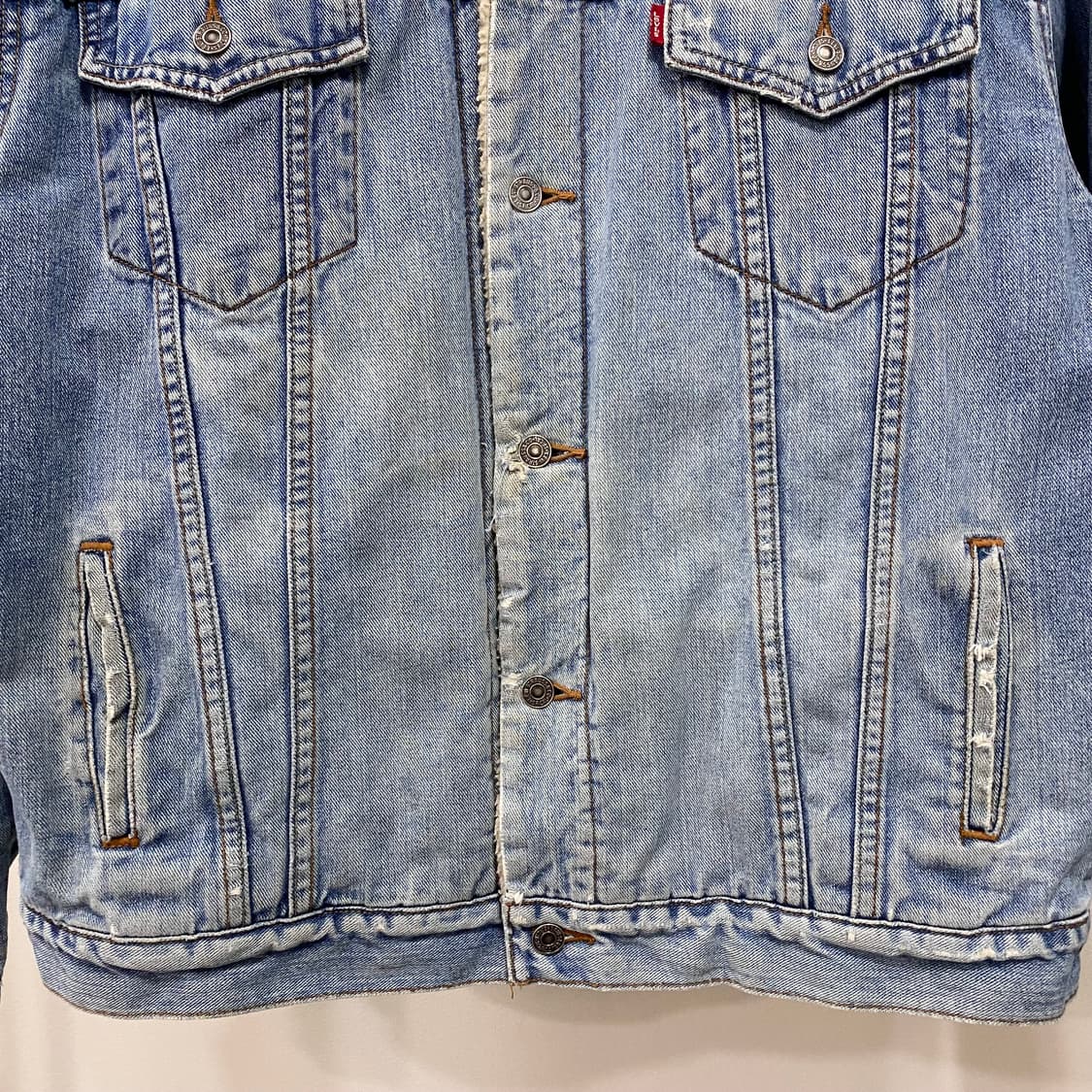 리바이스 핸드 페인팅 커스텀 쉐르파 데님 트러커 자켓 상품이미지6