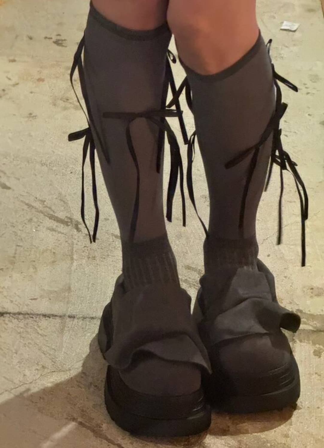 빈티지 릭오웬스깔 통굽러플슈즈 워커부츠 오네걀펑크꼼데깔 상품이미지1