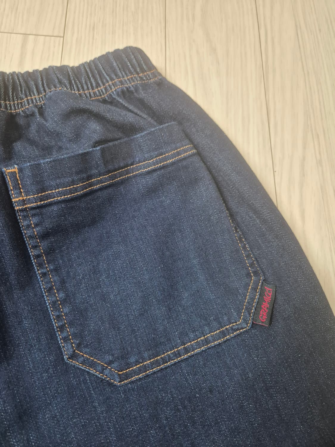 그라미치 루즈테이퍼드 데님 원워시  상품이미지7