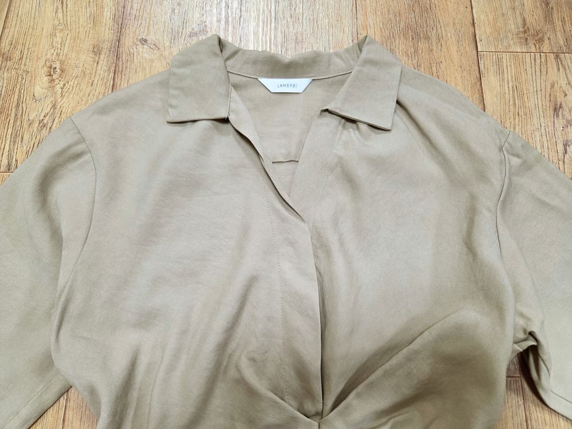 라메레이(LAMEREI) 셔링 원피스 55 상품이미지2