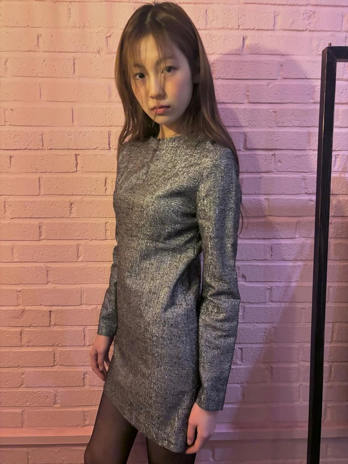 a.p.c 글리터 실버 드레스 상품이미지2