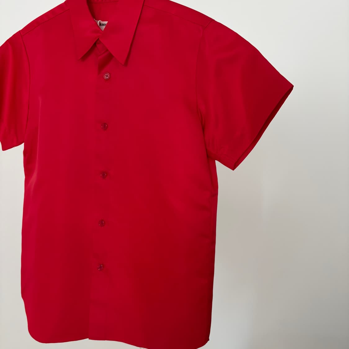 90‘s Cool Red Basic Blouse 상품이미지3