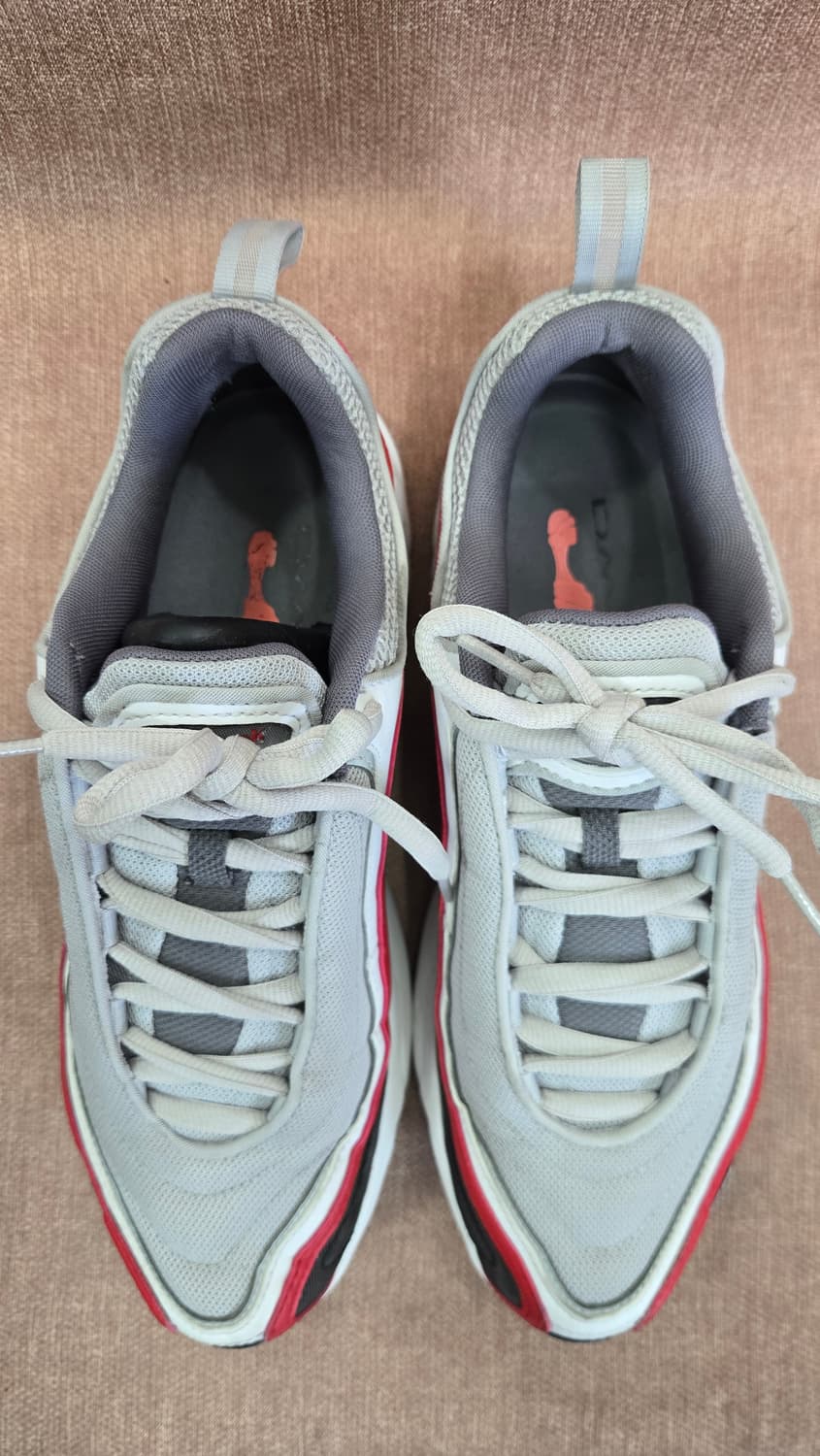 리복 275mm-  DMX 운동화 회색/레드 상품이미지2
