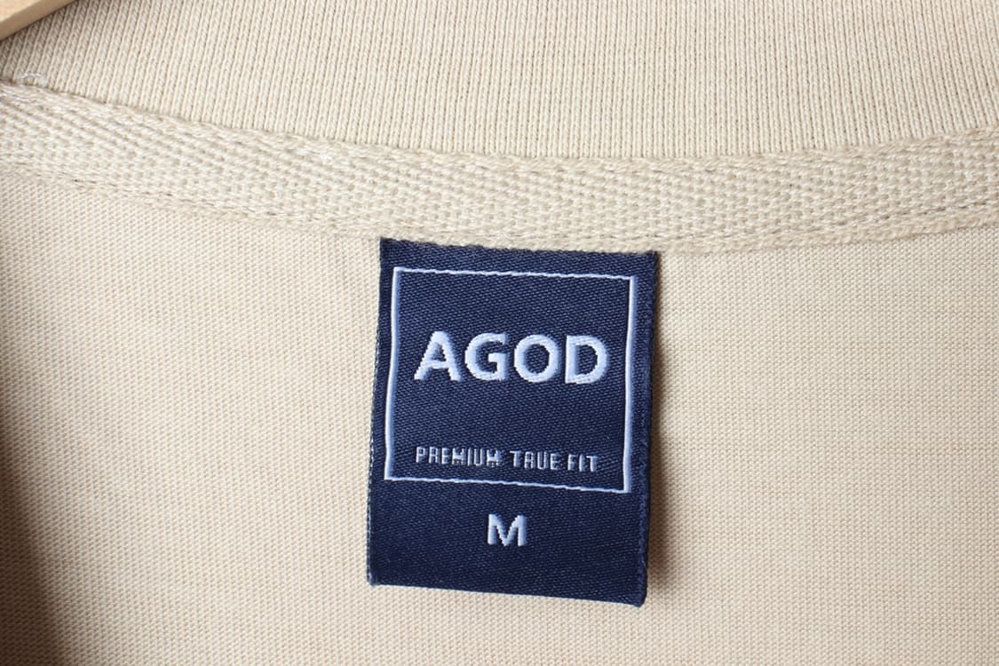 (M-XL) 반팔 티셔츠 오버핏 베이지 스몰로고-H33390 상품이미지7