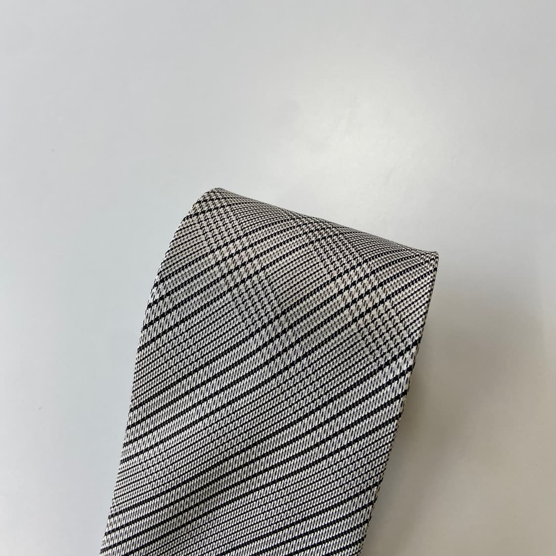 새상품급 DOMO 체크 실크넥타이  상품이미지6