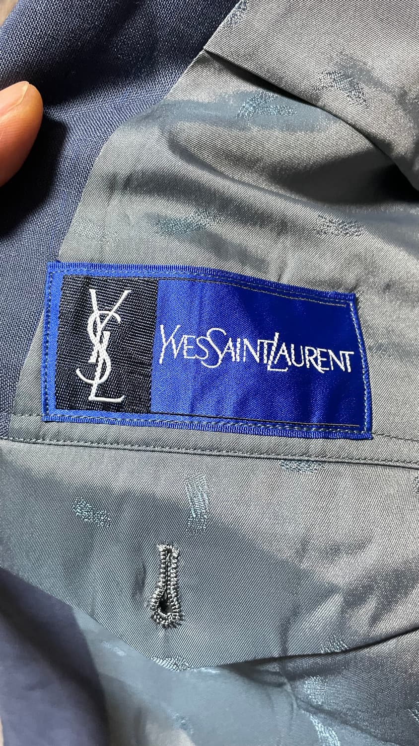 80s~90s 입생로랑 빈티지 더블 블레이저 일본 테일러 리워크 자켓 상품이미지8