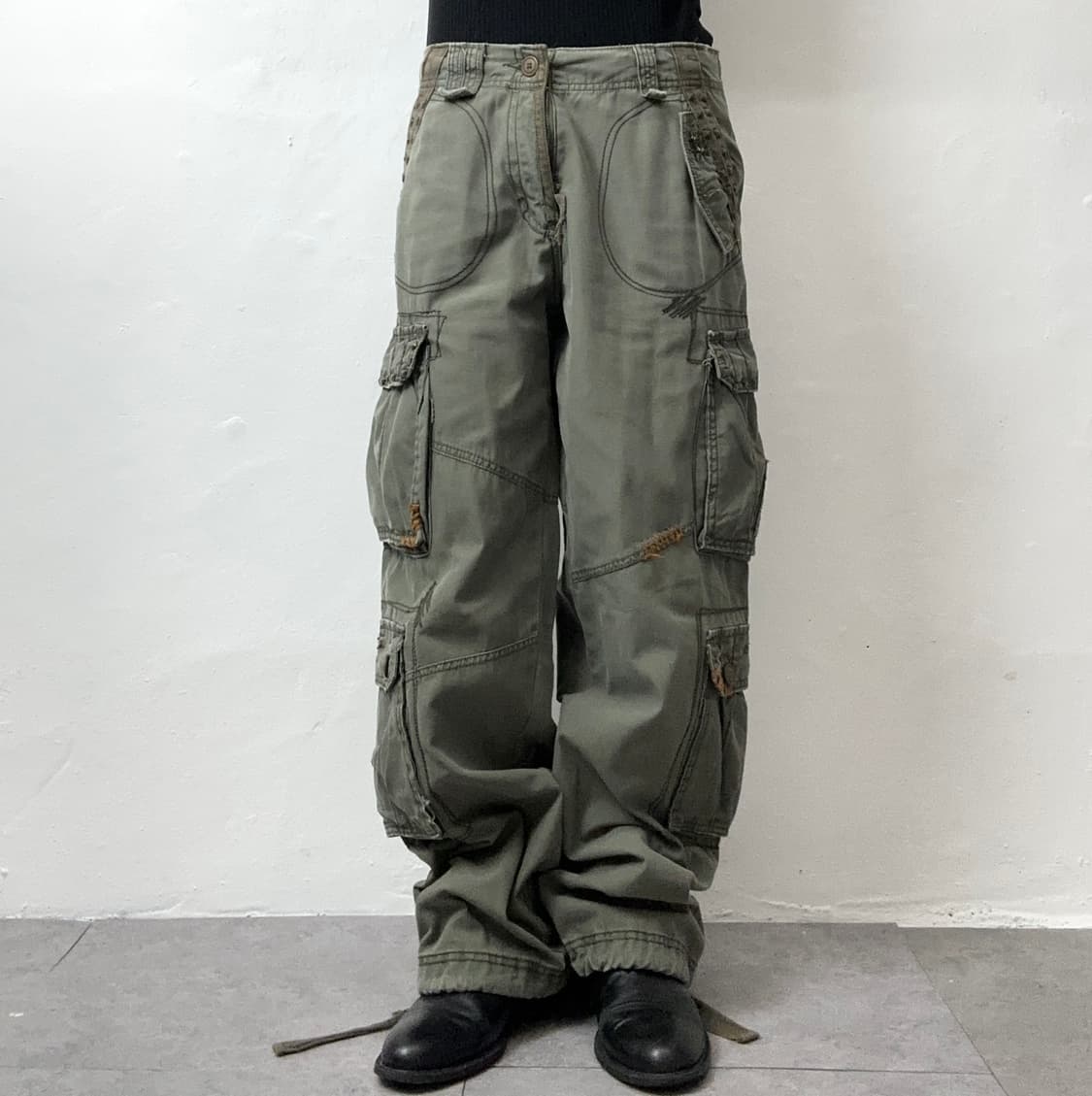 Military Studded Grunge Cargo Pants 상품이미지2