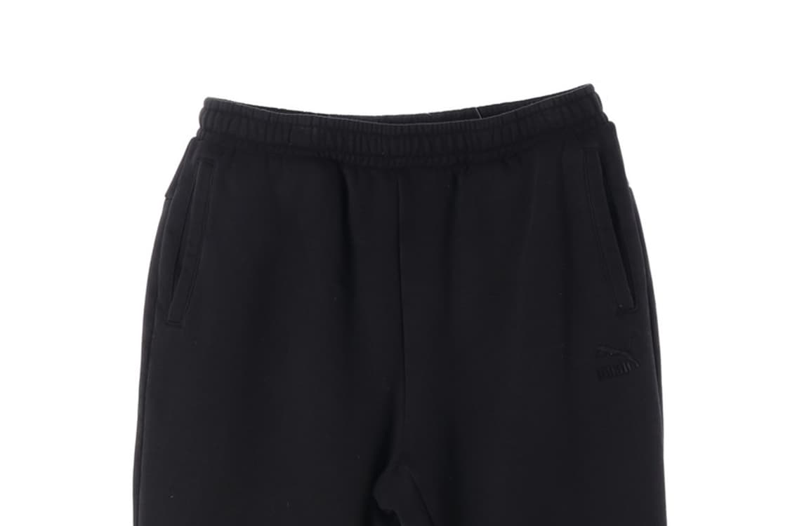 PUMA 클래식 로고 자수 조거 팬츠 블랙 L 상품이미지3