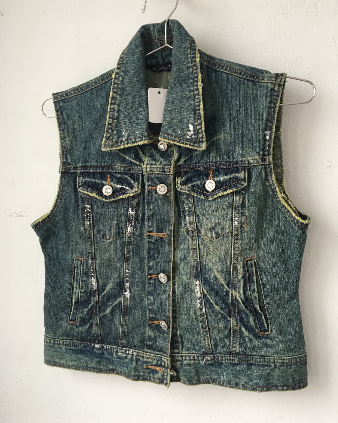 Washing denim vest 상품이미지4