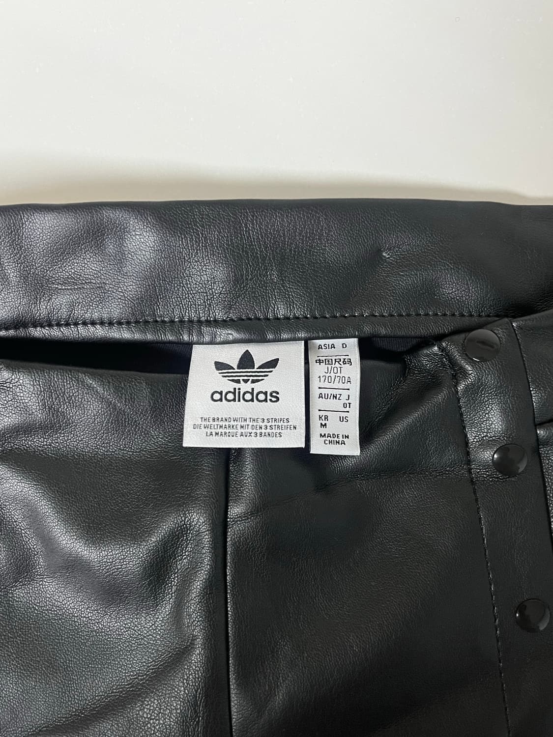 M) 아디다스 레더 레깅스 팬츠 블랙 상품이미지4