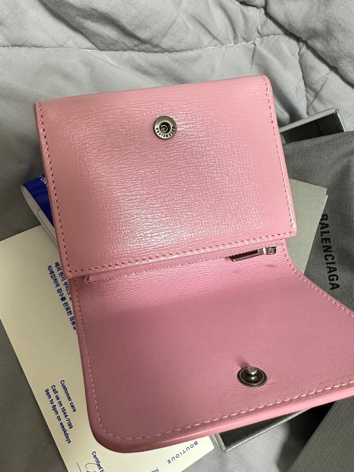 발렌시아가 BB 반지갑 핑크   상품이미지4