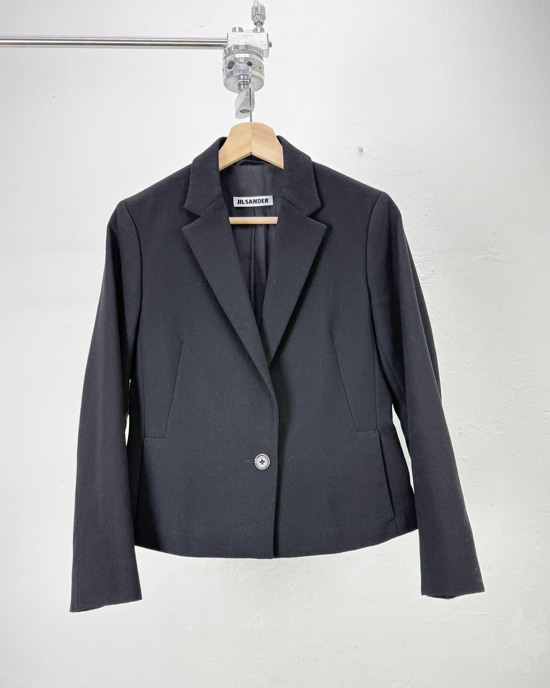 질샌더 블랙 먼스 테일러드 슬릿 1b 블레이저 자켓 상품이미지1