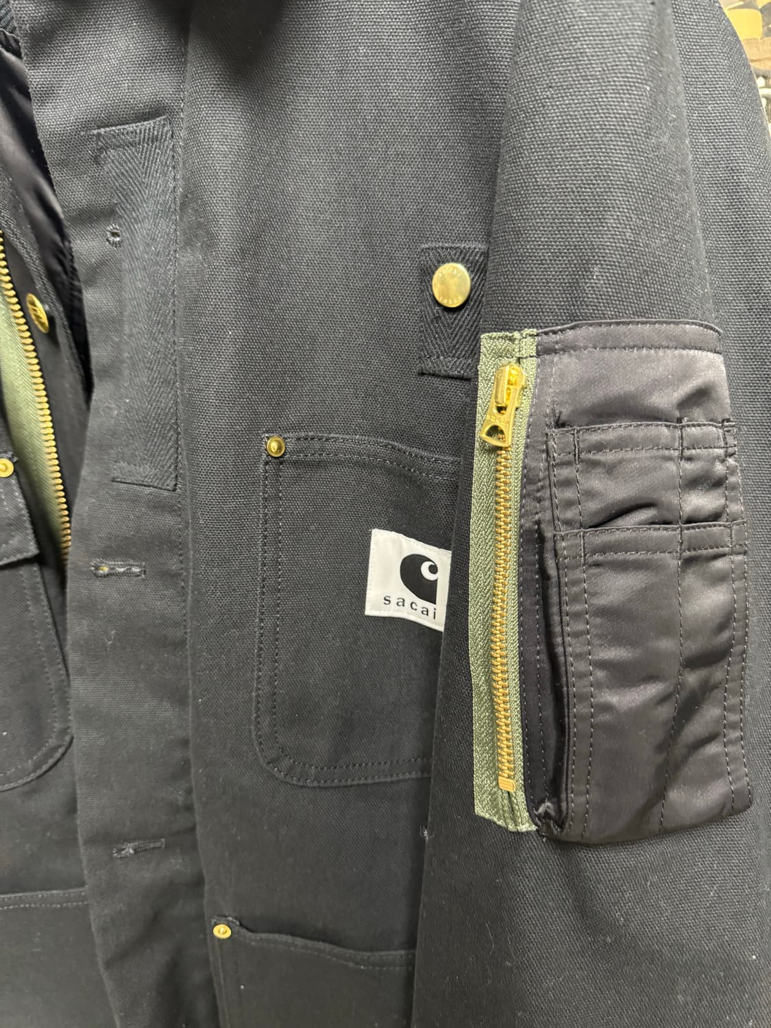 칼하트 사카이 wip 캔버스 ma-1 자켓 상품이미지2