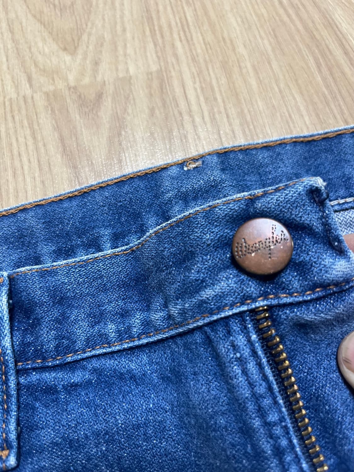 랭글러 데님 청바지 블루 상품이미지2