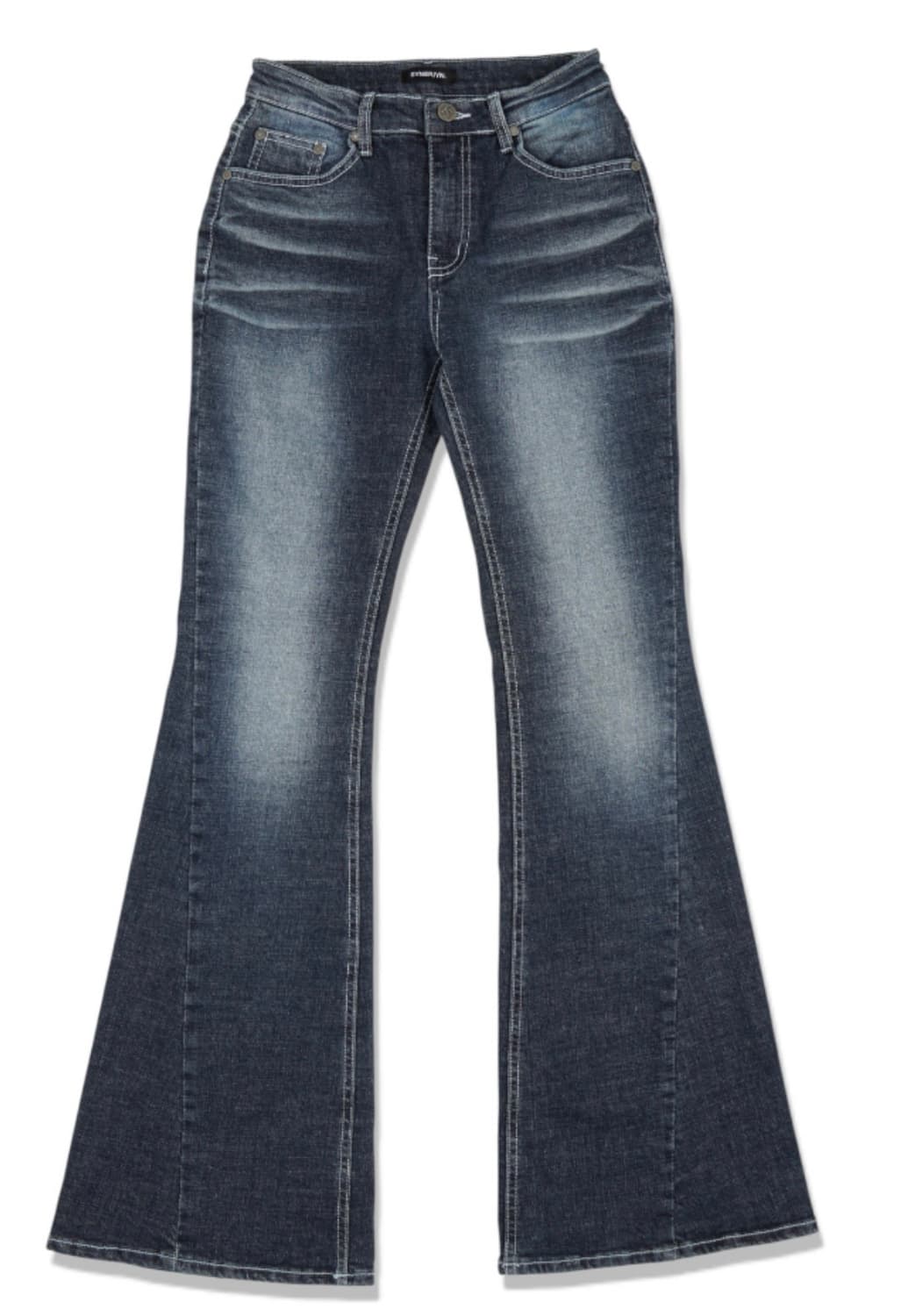 시너진 캣워싱 딥블루 부츠컷 상품이미지1